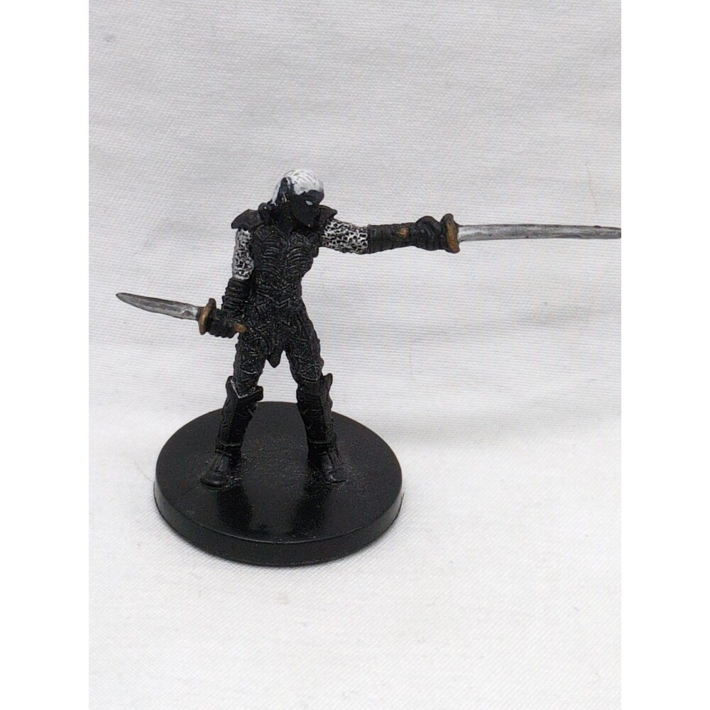 Drow Blademaster Dungeons And Dragons Miniature Night Below 46/60 No Card